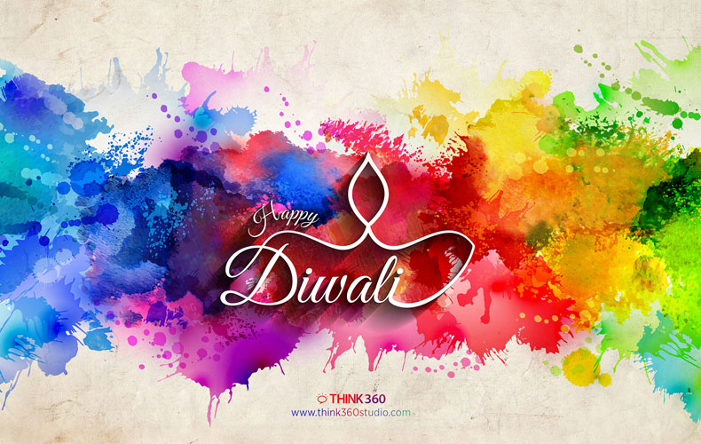 Happy Diwali Colorful Wallpaper 2014 By Prince Pal