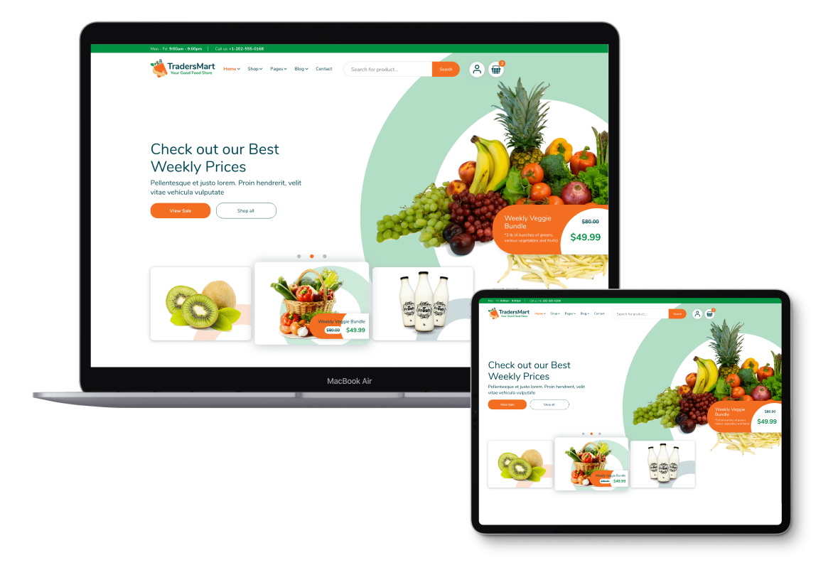 TradersMart Website Design
